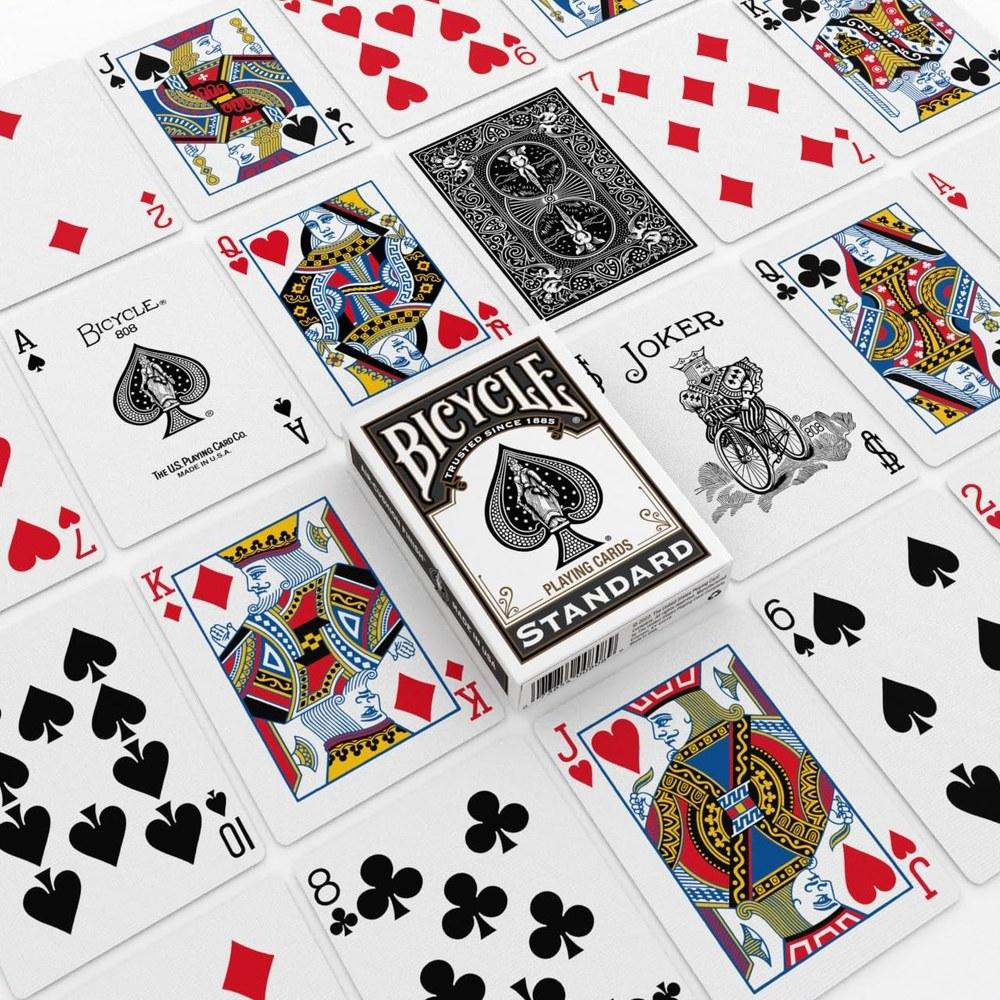 Bicycle Playing Cards 4-Pack Poker Size Red and Black Standard Index