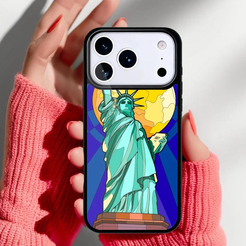 

Чехол для телефона Статуя Свободы (Америка) для iPhone 17 16 15 14 13 Pro Max Задняя крышка для 12 11 Pro Coque iPhone 13