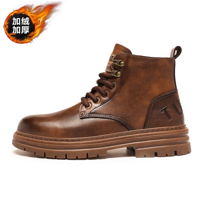 22 autumn and winter new velvet warm Martin shoes European and American style shoes casual shoes 38