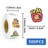 500 Sheets/Roll Capybara Sticker Roll Sticker Creative Hand Account Material Self-Adhesive Sealing Sticker