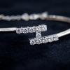 Silver 925 Bertot Cubic Bangle Silver Bracelet