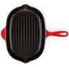 Le Creuset Signature Oval Grill Pan, 32 Cm, Cherry Red (20194320600422)