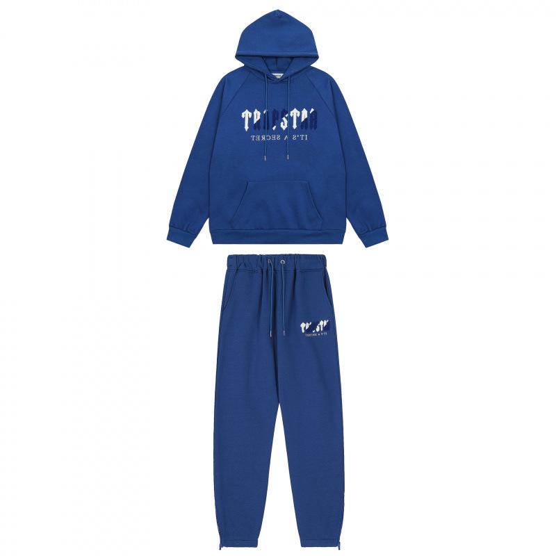 Trapstar Rotes & Schwarzes Tigerkopf Hoodie und Hosen Set