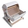 Semi Automatic Cat Litter Box Plastic Easy Assembly Semi Enclosed Cat Litter Box Large Kitty Litter
