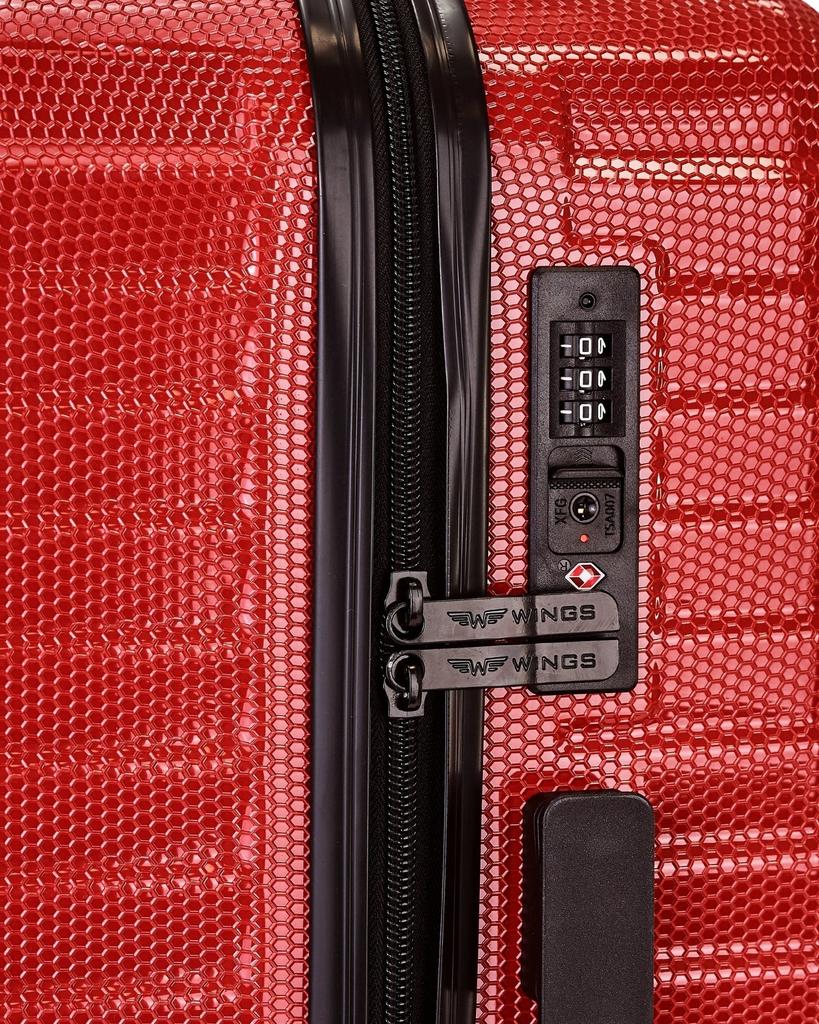 Set of 3 Wings Pc Sea Eagle 2.0 Red Suitcases