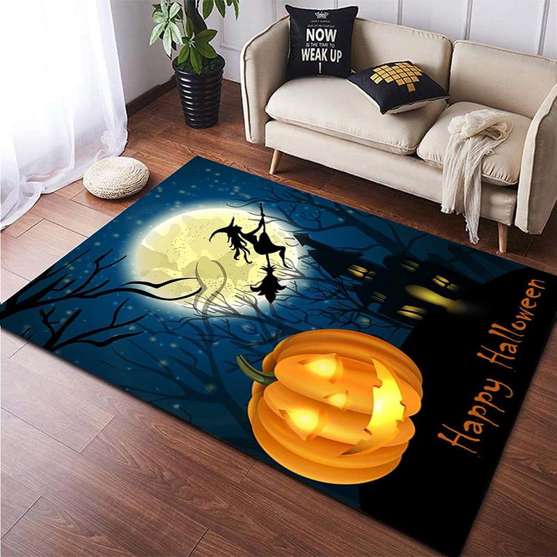 Halloween New Year Gift HD Printing Area Carpet, Living Room Sofa Decorative Carpet, Anti-skid Mat, Alfombras Direct Shipment