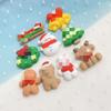 Christmas Snowman Holiday Wreath Resin Accessories Diy Phone Accessories Hair