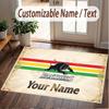 Custom Rug Penrith Panthers Pattern Print Name Text Soft Non‑Slip Floor Carpet for Home Indoor Decoration