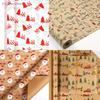{MX} 43*300cm Christmas Gift Wrapping Paper Cute Santa Reindeer Christmas Tree Decortation Paper DIY Handmade Presents Packaging