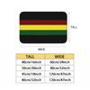 Rasta Flagge Rasta Streifen Motiv Flanell Fußmatte mit Stilvollen MusternWeiche, Hautfreundliche TeppicheErhältlich in 4 Größen