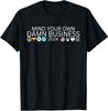 Walz Waltz 2024 American Flag Mind Your Own Damn Business T-Shirt