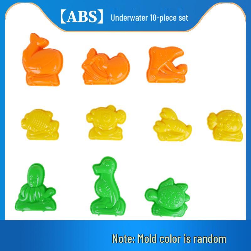 Handmade Colored Playdough Set for Kids with Molds and DIY Tools