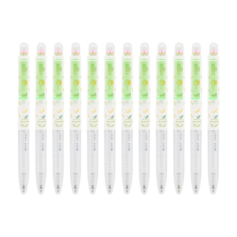 

12Pcs Noise Free Retractable Gel Pen Fast Dry Ink Non Smudge Writing Pen Comfortable Handle For Students Professional