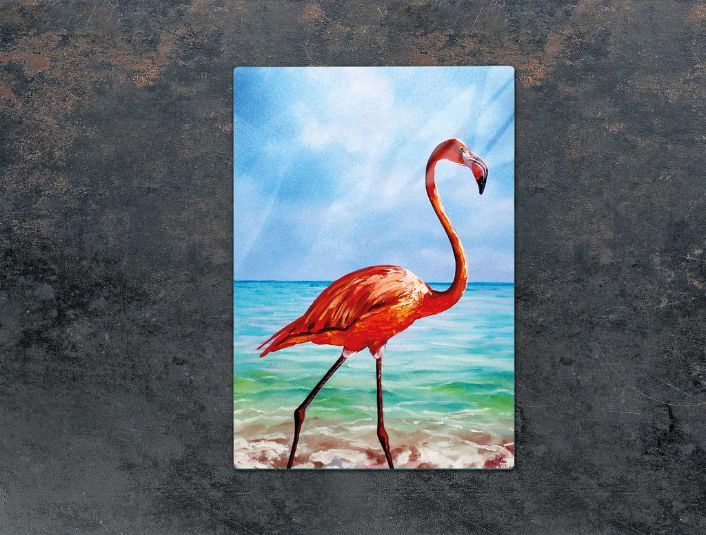 GLAS-SCHNEIDEBRETT 35x52 FLAMINGO
