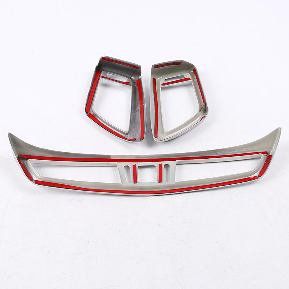 3ks pro Nissan Qashqai J11 X-trail X Trail T32 2014 palubní deska automobilu AC výstup vzduchu Větrací kroužek Kryt rámu Ozdobný díl