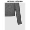UR 2026 Women's Casual Playful Jacquard Round Neck Short Knit Sweater