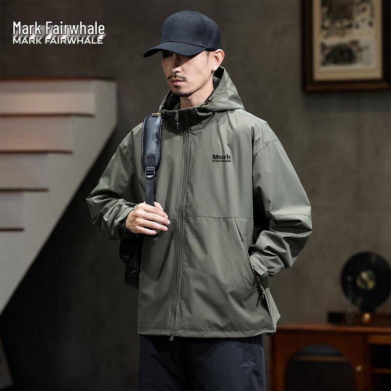 Mark Fairwhale Men's Casual Hooded Jacket