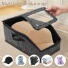 2Pcs Nonwoven Hat Storage Box Large Capacity Dustproof Baseball Caps Box with Transparent Window for Bedroom Closet Organizer