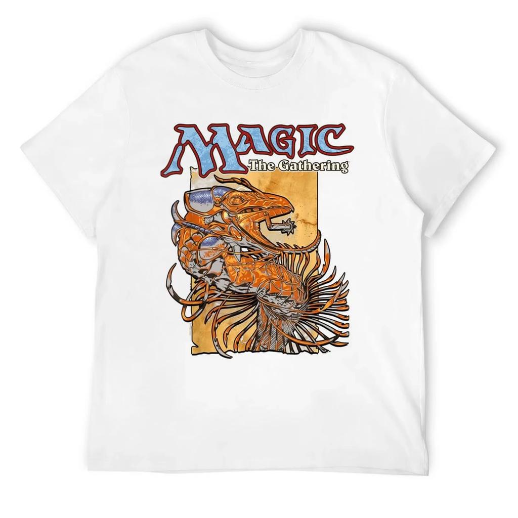 Herbst und Sommer Design Magic The Gathering Bedrucktes T-Shirt, Kawaii Kleidung Unterhemd, Sommer Oberteil Muster Herren T-Shirt