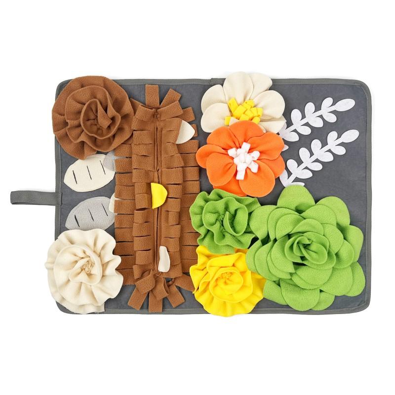 Interactive Snuffle Mat Small Pets - Slow Feeding Puzzle Toy Anti-Slip Sensory Enrichment Pad Dogs Cats