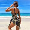 2025 Luxury New Two Piece Women Bikini Set Push Up Floral Printed Bikini Strappy Bandage Swimwear Brazilian Biquini Bathing Suit