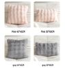 Rabbit Fur Plush Throw Pillow - Solid Color Fleece Cushion for Sofa, Bedroom, or Study