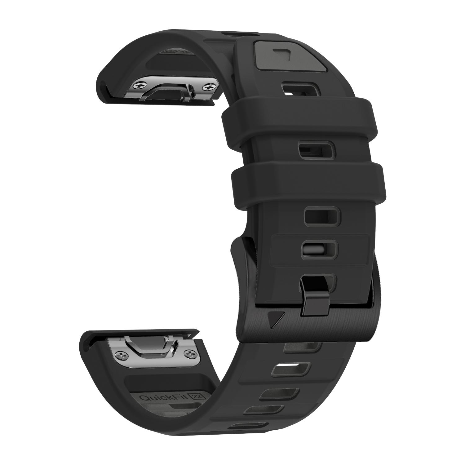 

Швидкознімний ремінець QuickFit 26 мм 22 мм Fenix8 для Garmin Fenix E 8 47 51 мм 7 7X 6 6X 5 5X/Epix GEN 2/Enduro 3 Двоколірний силіконовий ремінець-браслет 26mm Enduro 3 2