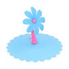 Silicone Lid Dustproof Hot and Cold Beverage Cup Cover with Flower Shape Handle for Kitchen Home