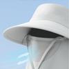 Outdoor Sunscreen Bucket Hat UV Protection Neck Flap Bucket Hat Breathable Fisherman Hat  Travel