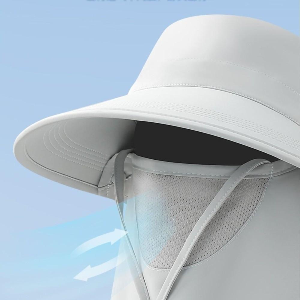 Outdoor Sunscreen Bucket Hat UV Protection Neck Flap Bucket Hat Breathable Fisherman Hat  Travel