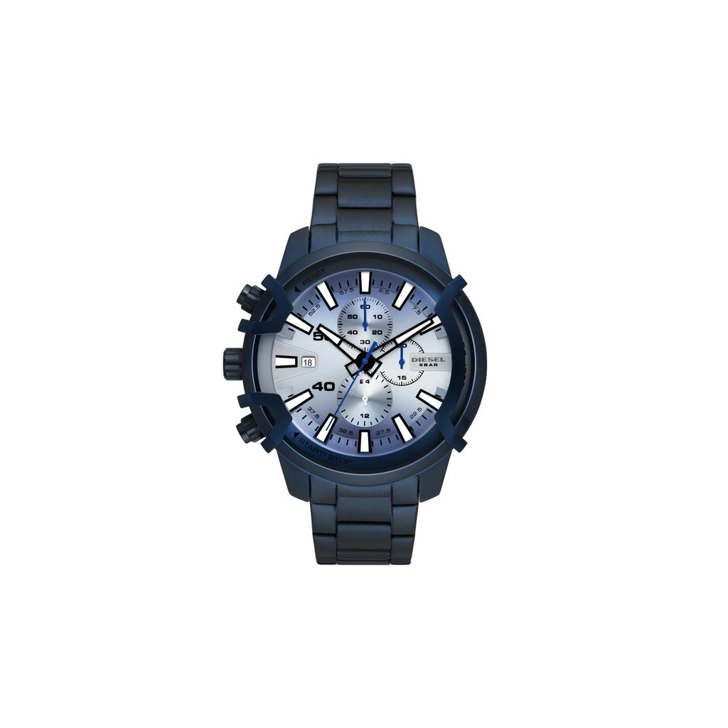 Diesel Men's Griffed Quartz Watch Silver Dial Stainless Steel 48mm DZ4596