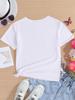 European Size Girl Gigi Told Me I Could Letter Print Fashionable Casual Versatile T-shirt
