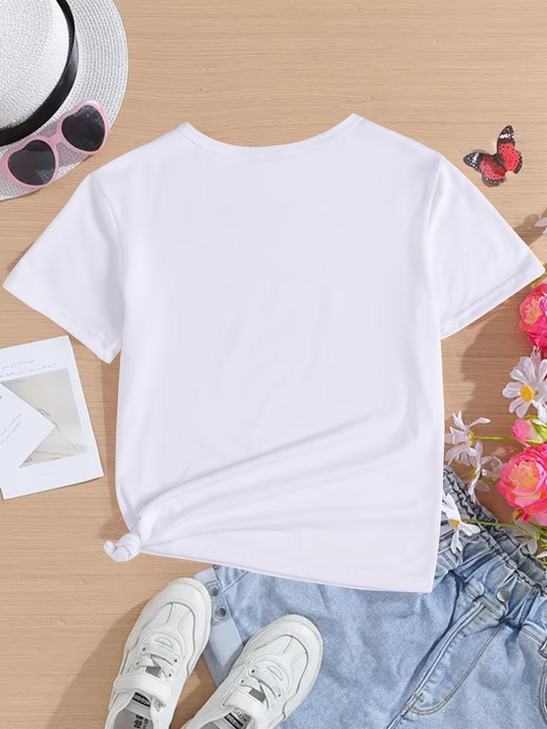 European Size Girl Gigi Told Me I Could Letter Print Fashionable Casual Versatile T-shirt