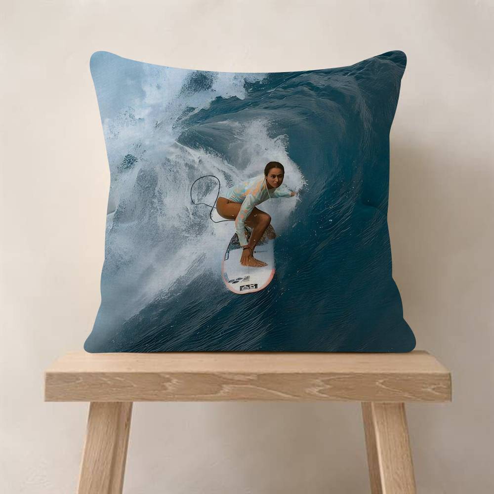 Surf Swimming Pillow Cover For Bedroom Room And Living Room Sofa Decorative Cushion Cover