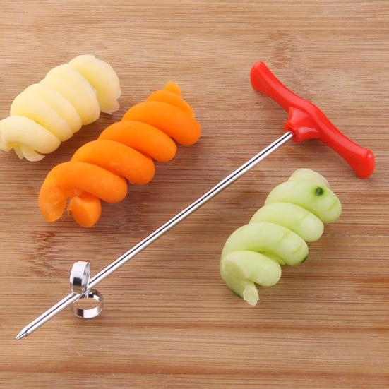 Manual Spiral Screw Slicer Potato Carrot Cucumber Vegetable Knife Kitchen Tool