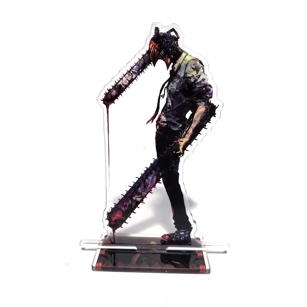 

Chainsaw 15CM Man Anime Figure Denji Power Acrylic Stand Model DIY Decor Standing Sign Adult Collection Toy Desktop Ornament 15cm