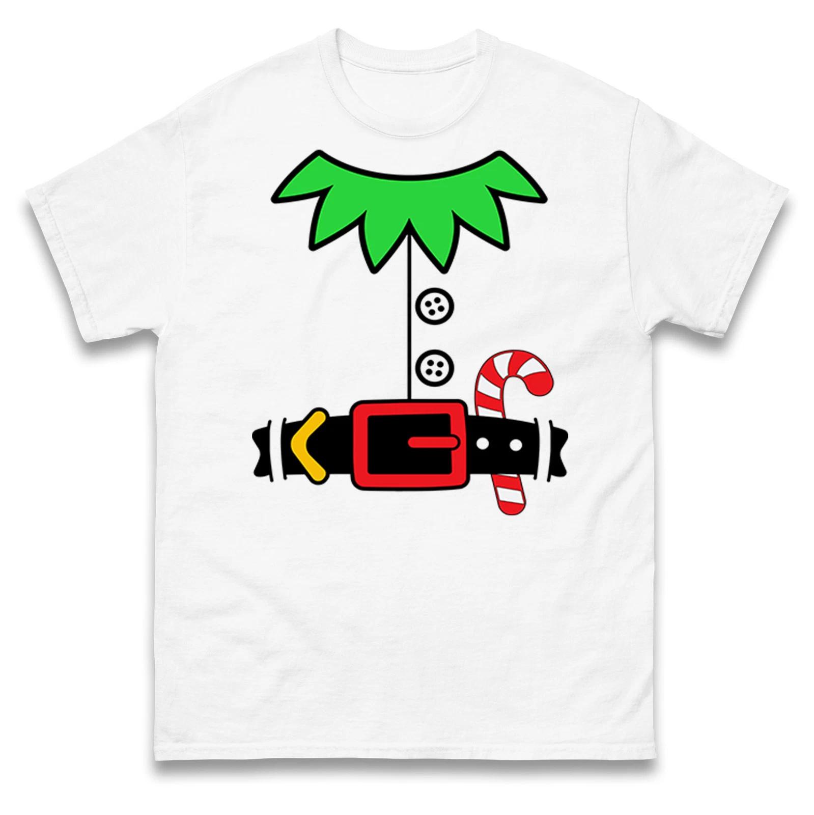 Merry Christmas Elf Costume T Shirt,Fun Festive Elf Xmas Tee XL