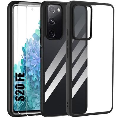 Phone Case - Booling - for Samsung Galaxy S20 FE - Anti-scratch - Transparent - 2 Tempered Glasses