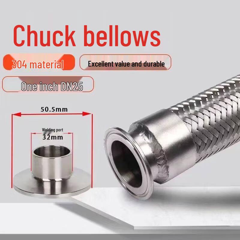 

304 Stainless Steel Sanitary Clamp Corrugated Hose