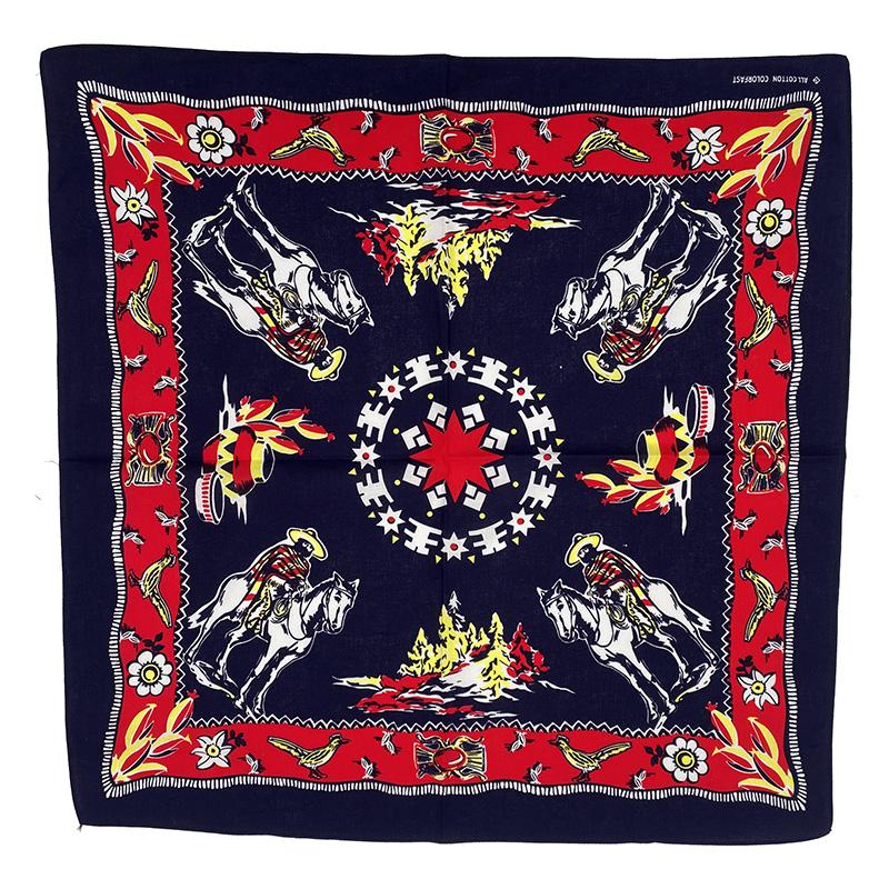 Royal KnightStyle Printing Eagle Smile Cotton bandana Men Pocket Square Scarf Neckerchief