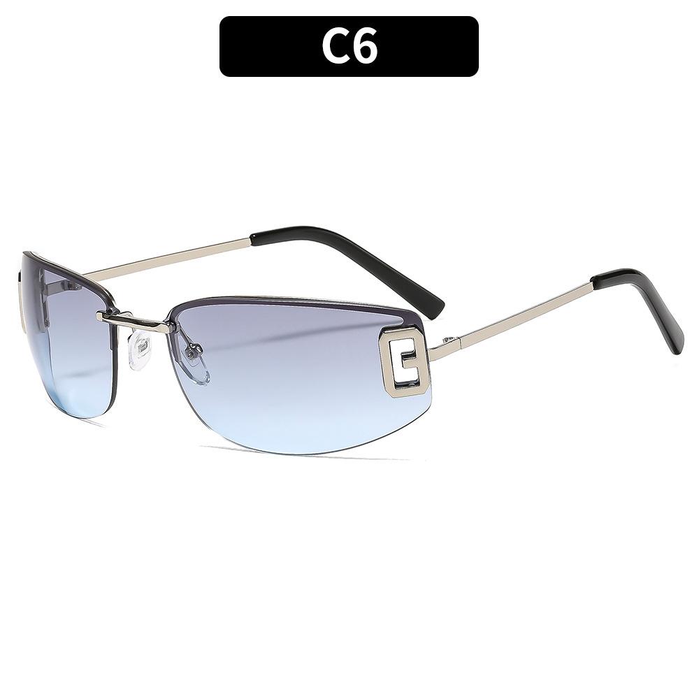 Women's sunglasses, men's and women's fashion frameless sunglasses