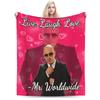 Mr Worldwide Pitbull Sänger Decke Samt Dekoration Dollar Live Lache Liebe Dünne Überwurfdecke für Bettwäsche Schlafzimmer Tagesdecke