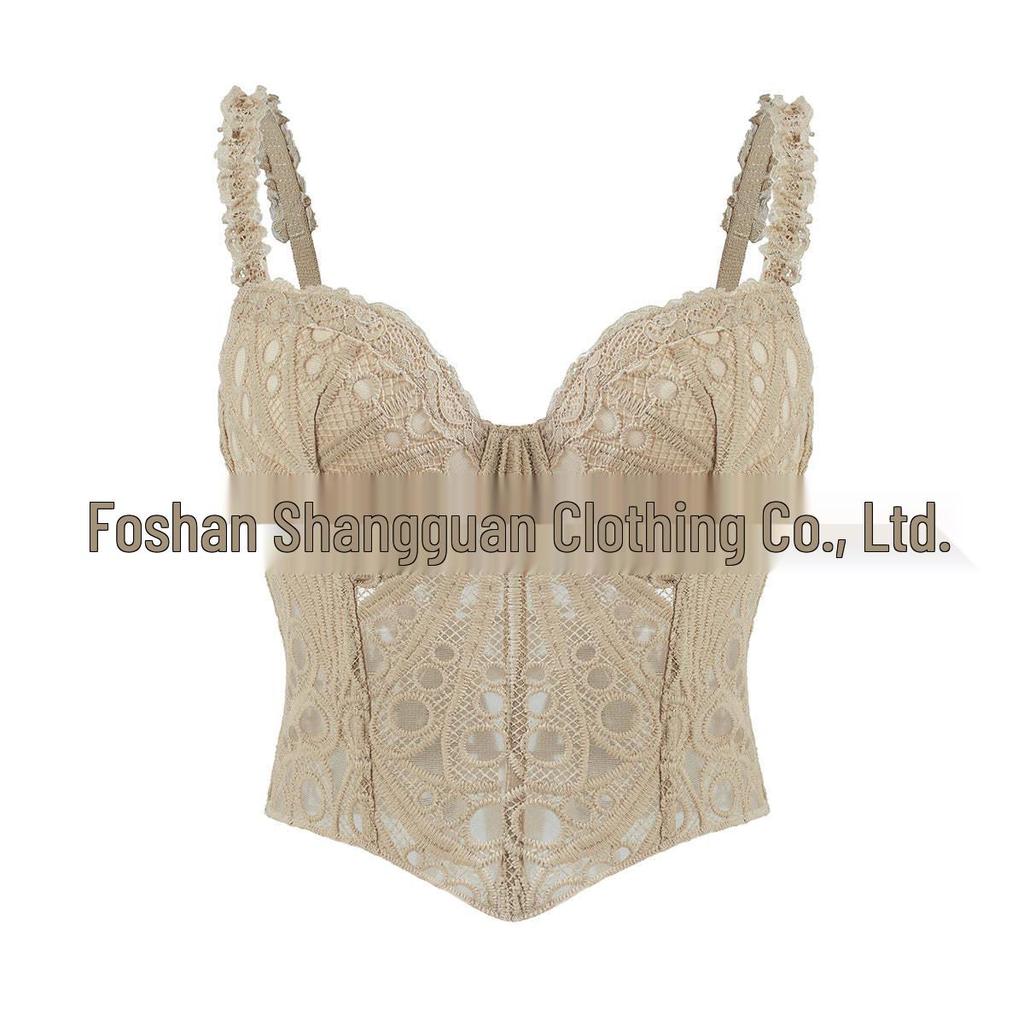 European-American Lace Corset Bodysuit