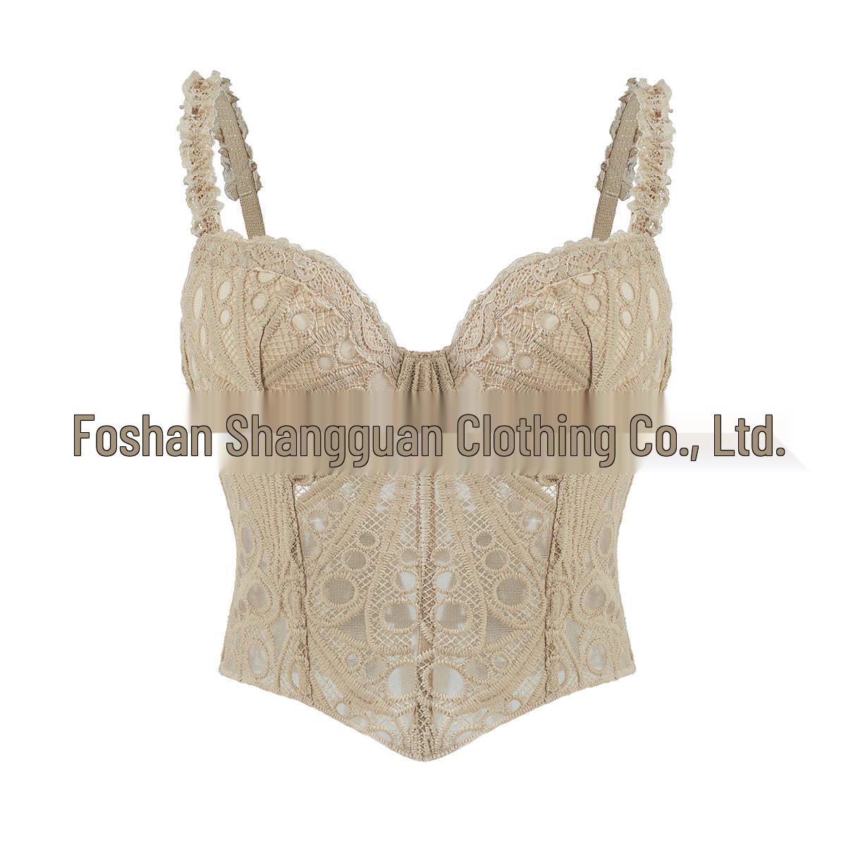 

Європейсько-американський мереживний корсет-боді S абрикосовий