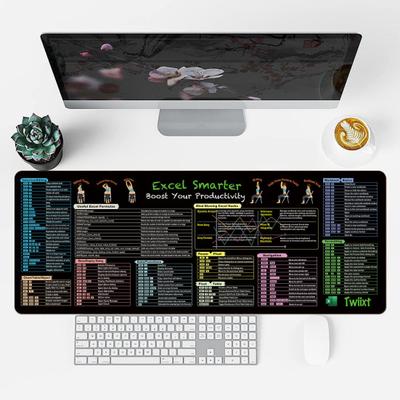 Yousheng English Computer Mousepad Przenośna wodoodporna Office Power Point Excel Word Skróty klawiszowe Mata na biurko Antypoślizgowa podkładka pod mysz na biurko Akcesoria komputerowe