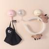 2Pcs Decorative Suction Cup Hook No-drill Towel Hanger Clothes Towel Storage Hook  Living Room