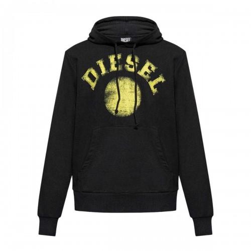 Diesel Mens Distressed Dot Logo Hoodie