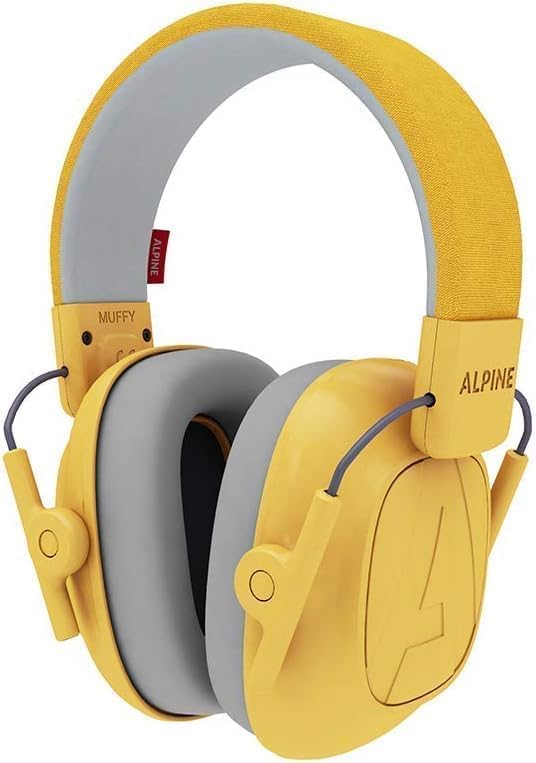 ALPINE HEARING PROTECTION MUFFY KIDS for Yellow (Alpine) Earmuffs, Soundproofing, Sound-Blocking, Children,
