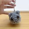 Sad Hamster Meme Plush Toy Crochet Plush Sad Hamster Meme Key Rings Kawaii Sad Hamster Keychain Gift for Women Men