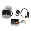 2Y1020 Electric Gear Reduction Motor Set with 12V 500W Speed Knob Controller Reversing Switch Ignition Switch for Bikes